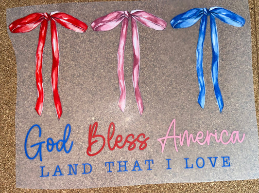 Quick Ship God Bless America Patriotic T-shirt