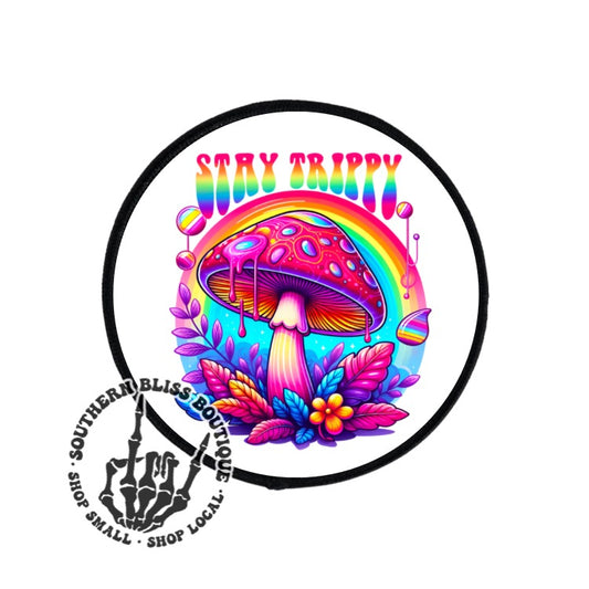 Stay Trippy Mushroom Trucker Hat Patch Only