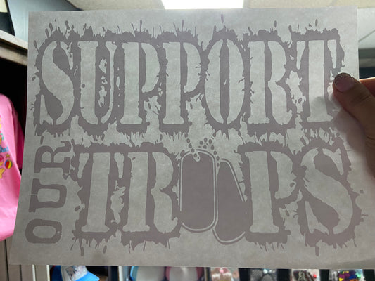 Quick Ship Support Our Troops Patriotic T-shirt