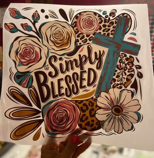 Quick Ship Simply Blessed T-shirt
