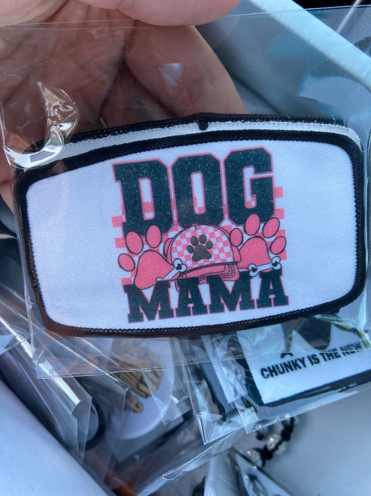 RTS Dog Mama 4in Iron On Hat Patch