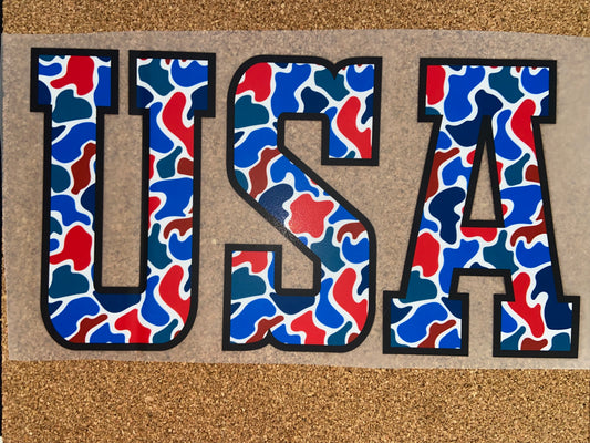 Quick Ship USA Camo Patriotic T-shirt