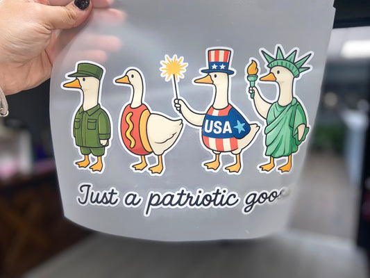 Quick Ship Just A Patriotic Goose T-shirt