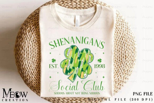 Shenanigans Social Club St Patricks T-shirt