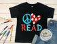 Peace Love Read Kid Shirt