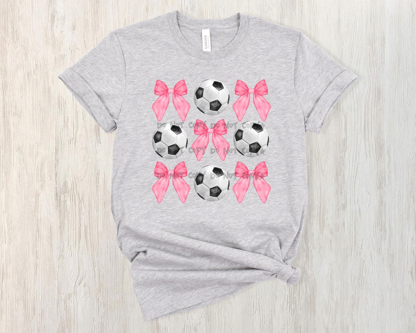 Pink Bows & Soccer T-Shirt