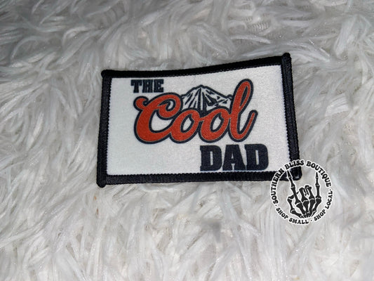 The Cool Dad Beer Trucker Hat Iron On Patch Only