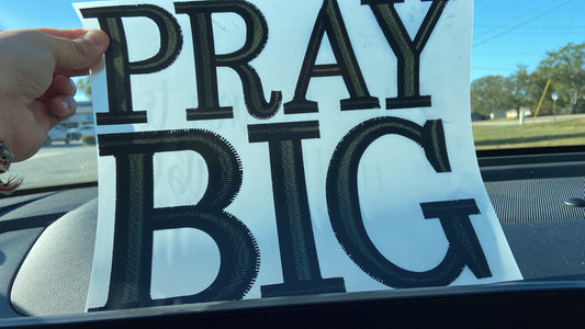 Quick Ship Pray Big T-shirt