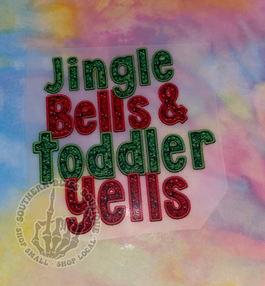 Jingle Bells & Toddler Yells DTF Hat Print