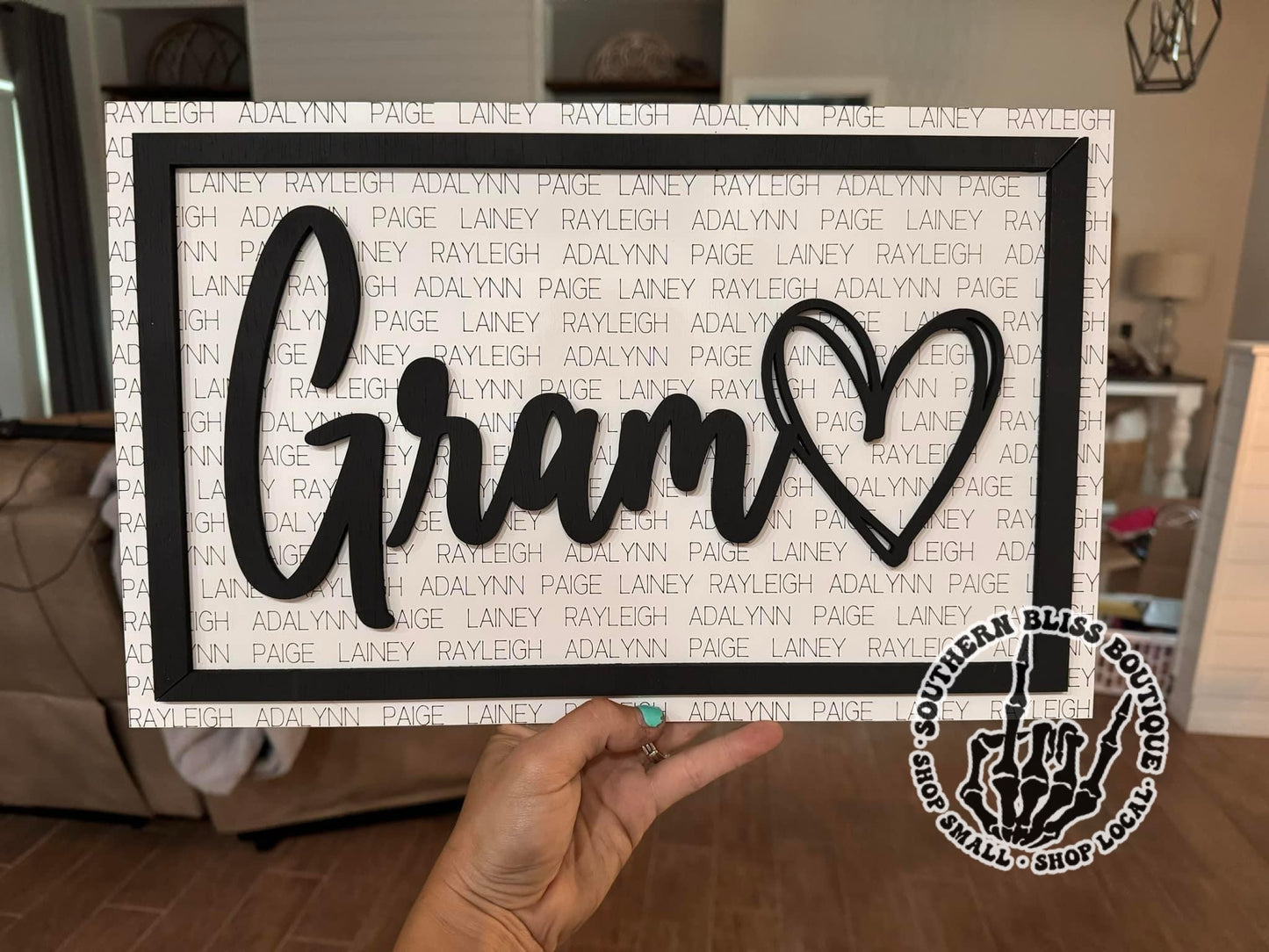 Family Name, Title, Or Saying 3D Custom Decor Sign Preorder