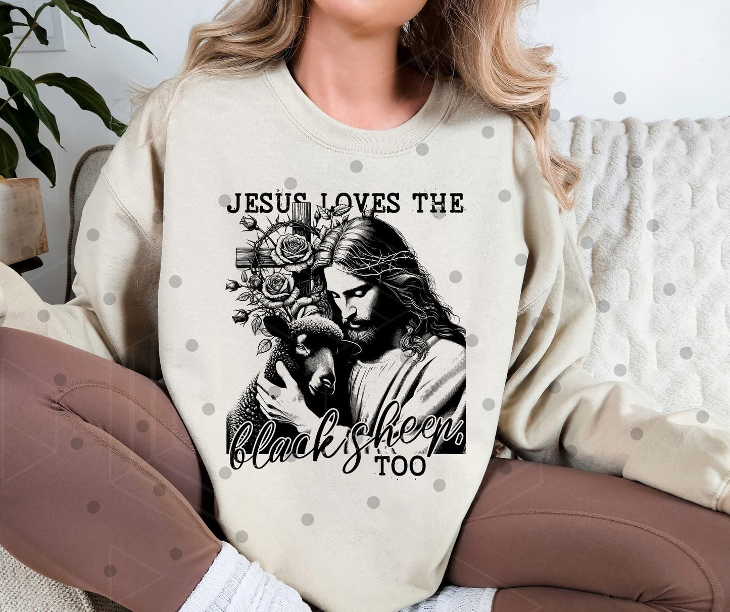 Jesus Loves The Black Sheep Too Sweatshirt