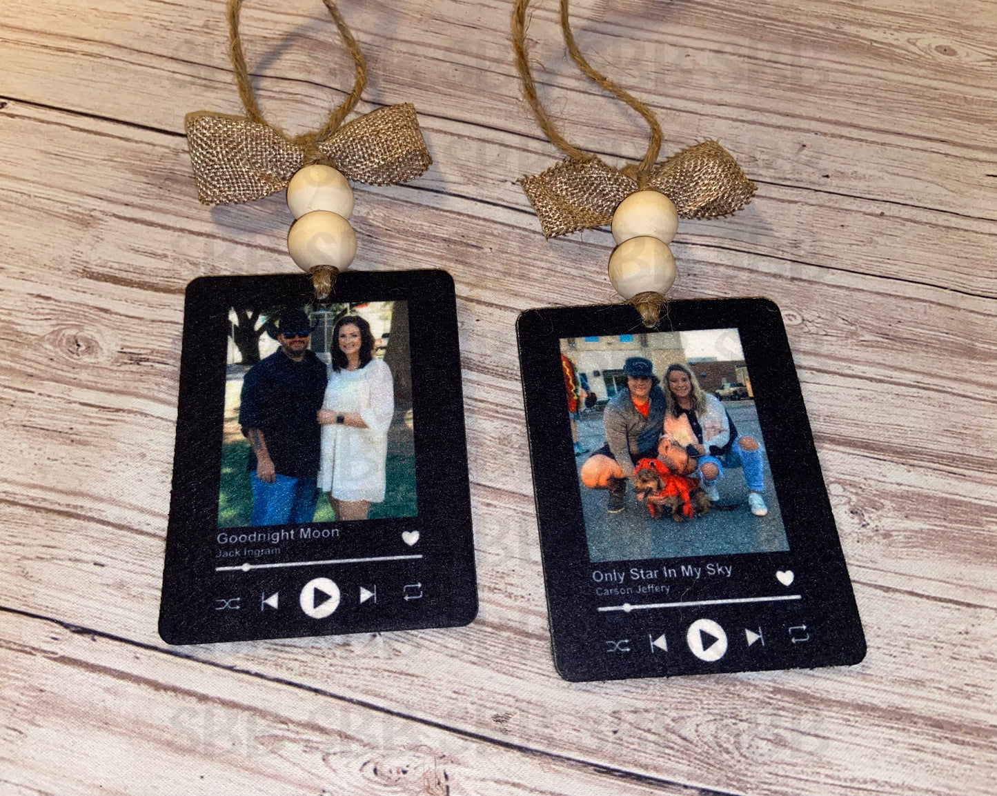 Custom Photo & Song Reusable Car Freshener Unscented