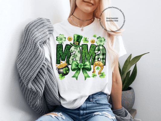 Mama Bow St Patricks T-shirt