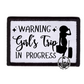 Warning Girls Trip Trucker Hat Iron On Patch Only