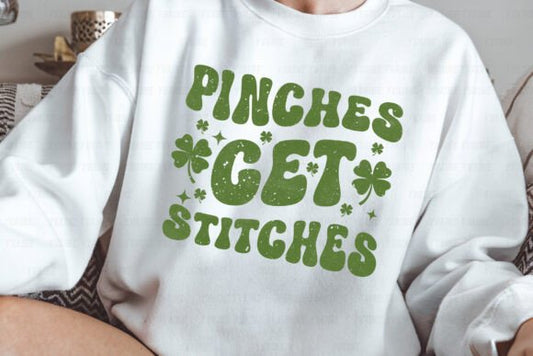 Pinches Get Stitches St Patricks T-shirt
