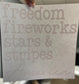 Quick Ship Freedom Fireworks Patriotic T-shirt