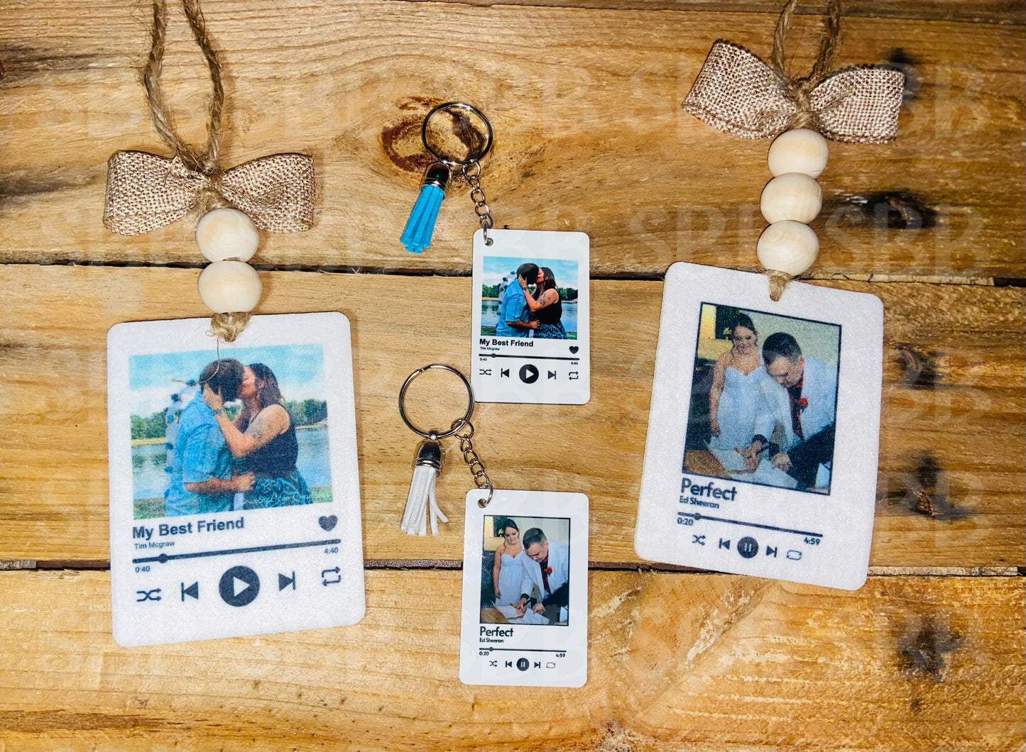 Custom Photo & Song Reusable Car Freshener Unscented