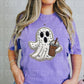 Puff Look Ghost Holding Ice Coffee Halloween T-shirt