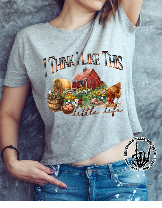 I Think I Like This Little Life Chicken Farm T-shirt