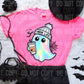 Mom Life Holographic Ghost Halloween T-shirt