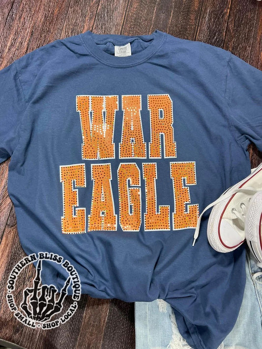 War Eagle Spangle Comfort Color T-shirt Preorder