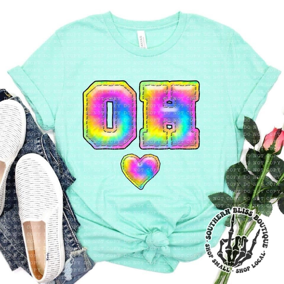 State Tye Dye Puff Look T-Shirt