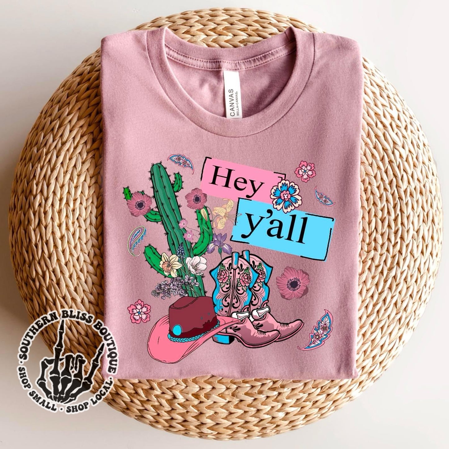 Hey Y’all Punchy Collage T-Shirt