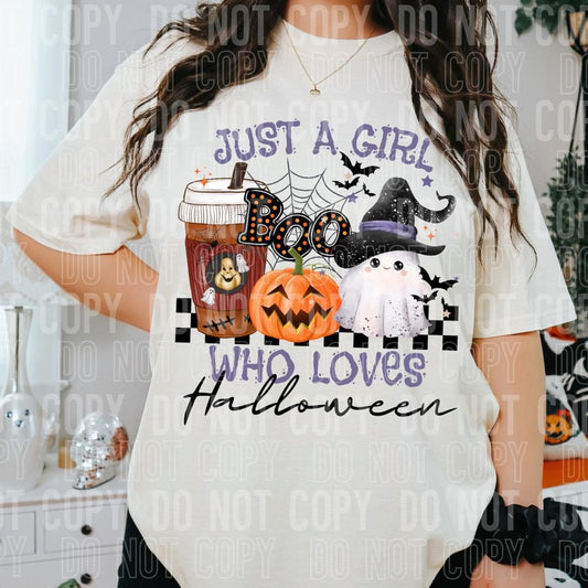 Just A Girl Who Loves Halloween T-shirt