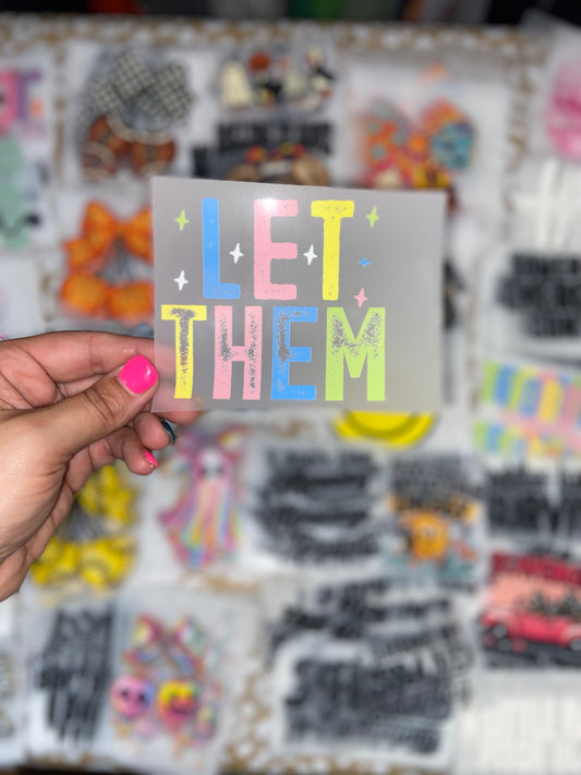 Let Them Bling DTF Trucker Hat Patch Only