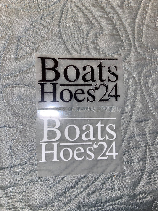 Boats & Hoes ‘24 DTF Hat 3x2in Print