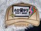 Adopt Don’t Shop Trucker Hat Iron On Patch Only