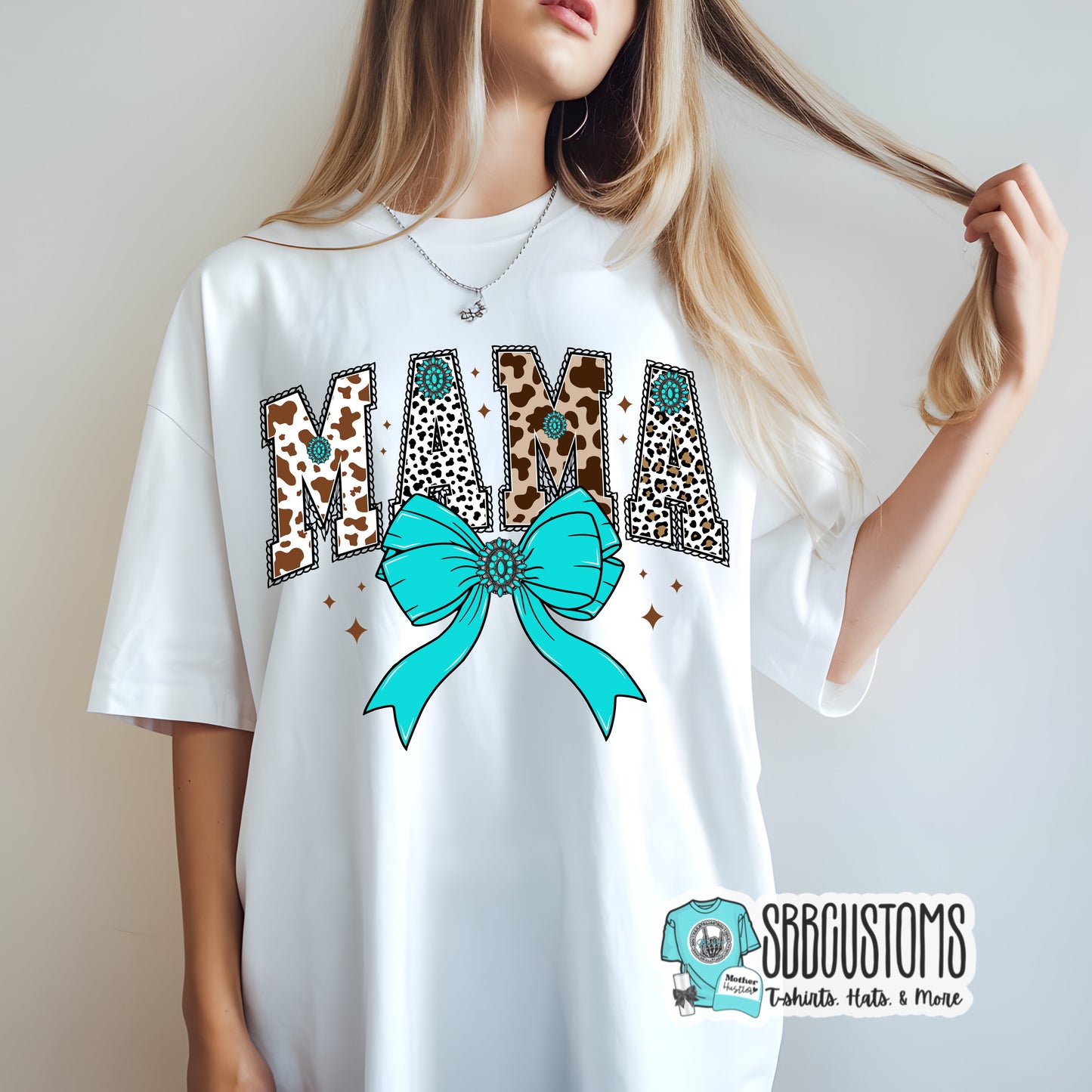 Mama Western Coquette Bow T-shirt