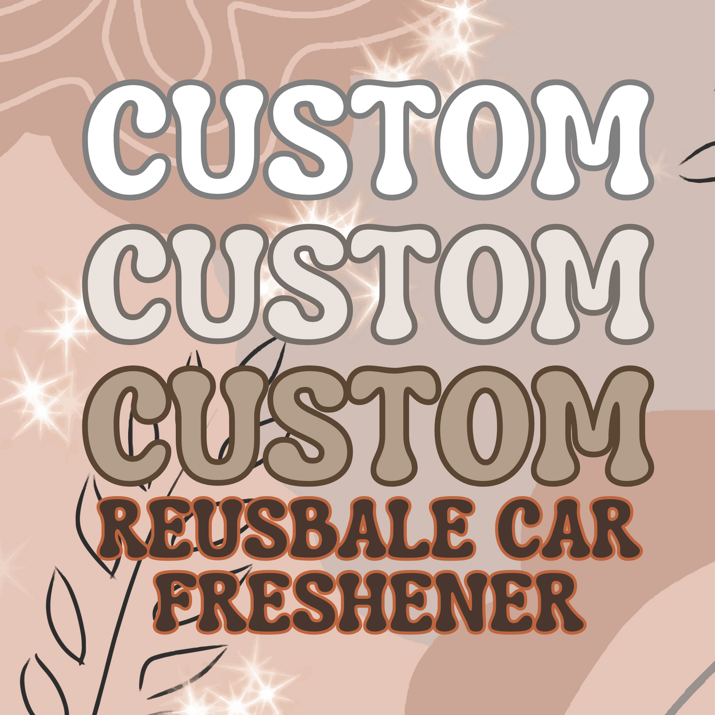 Custom Reusable Car Freshener