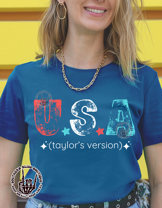 USA Taylor's Version Patriotic T-shirt