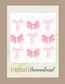 Pink Bow Collage PNG, Digital Download