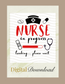 Nurse In Progress PNG, Digital Download