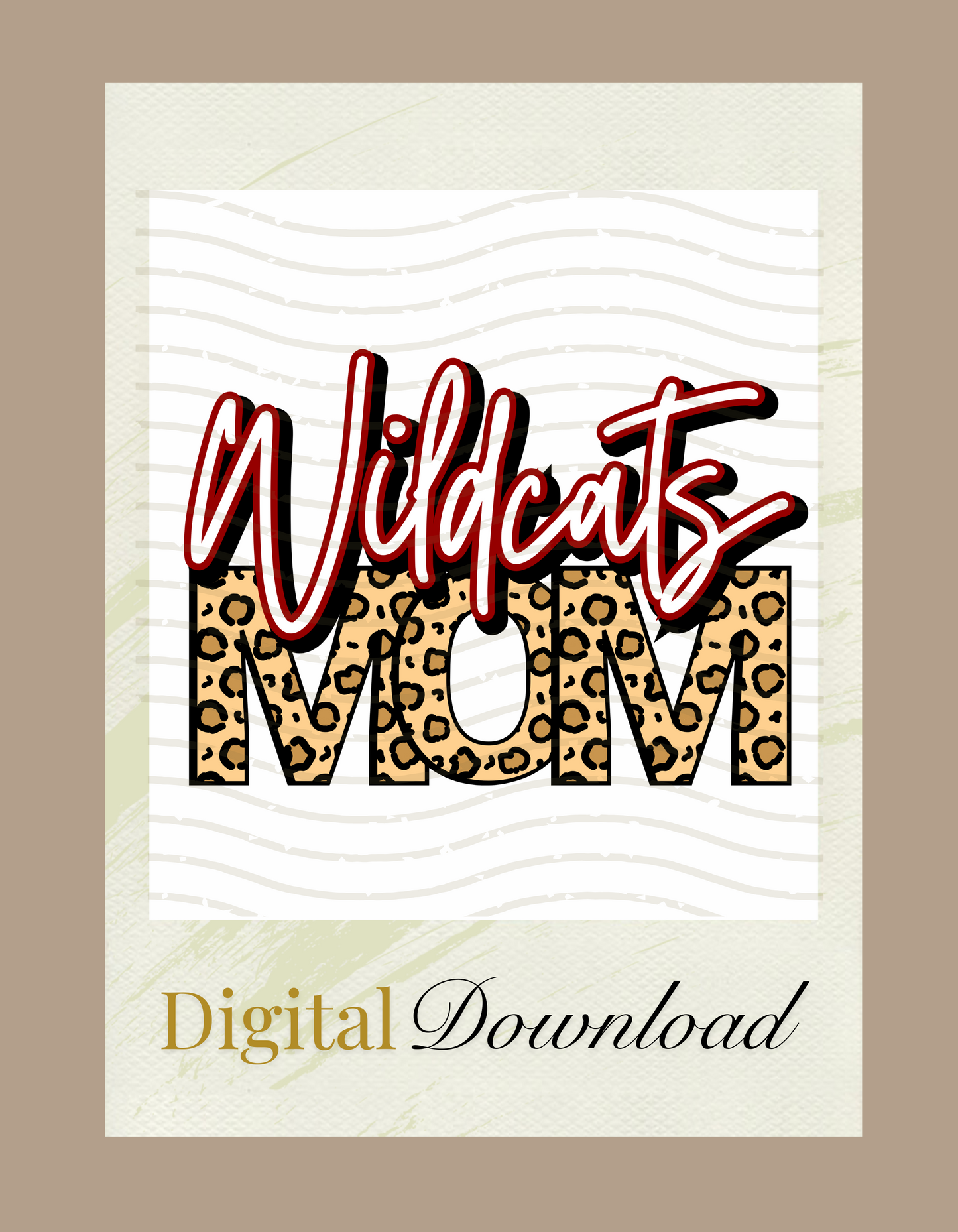 Wildcats Mom PNG, Digital Download