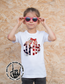 American Flag Bow Filled Monogram Youth Shirt