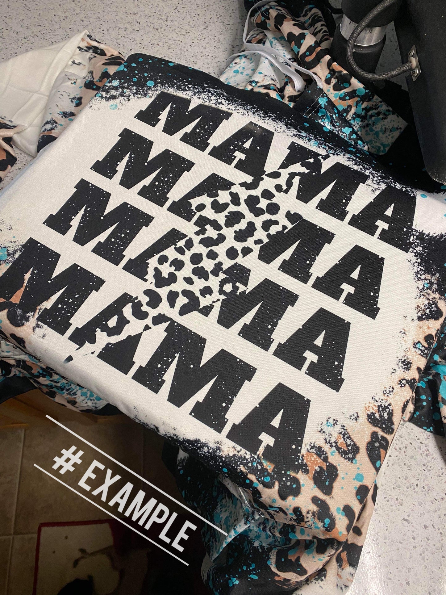 Leopard Printed Bleached Hoodies