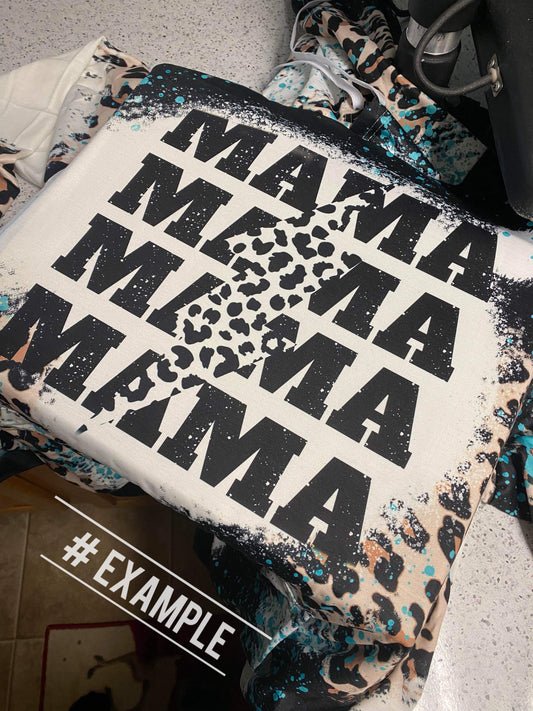 Leopard Printed Bleached Hoodies