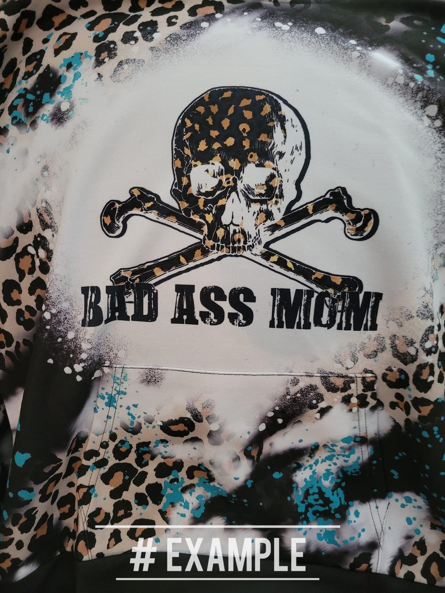 Leopard Printed Bleached Hoodies