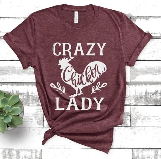Crazy Chicken Lady Tshirt